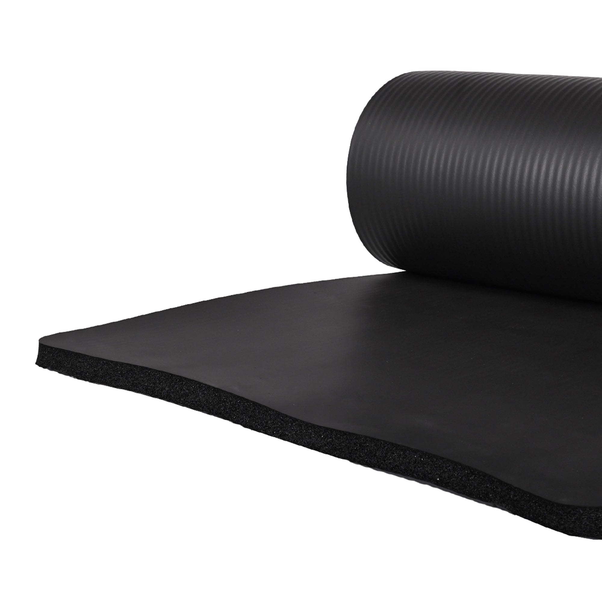 BalanceFrom 1" Extra Thick Yoga Mat w/Knee Pad and Carrying Strap, Black (Used) - VMInnovations
