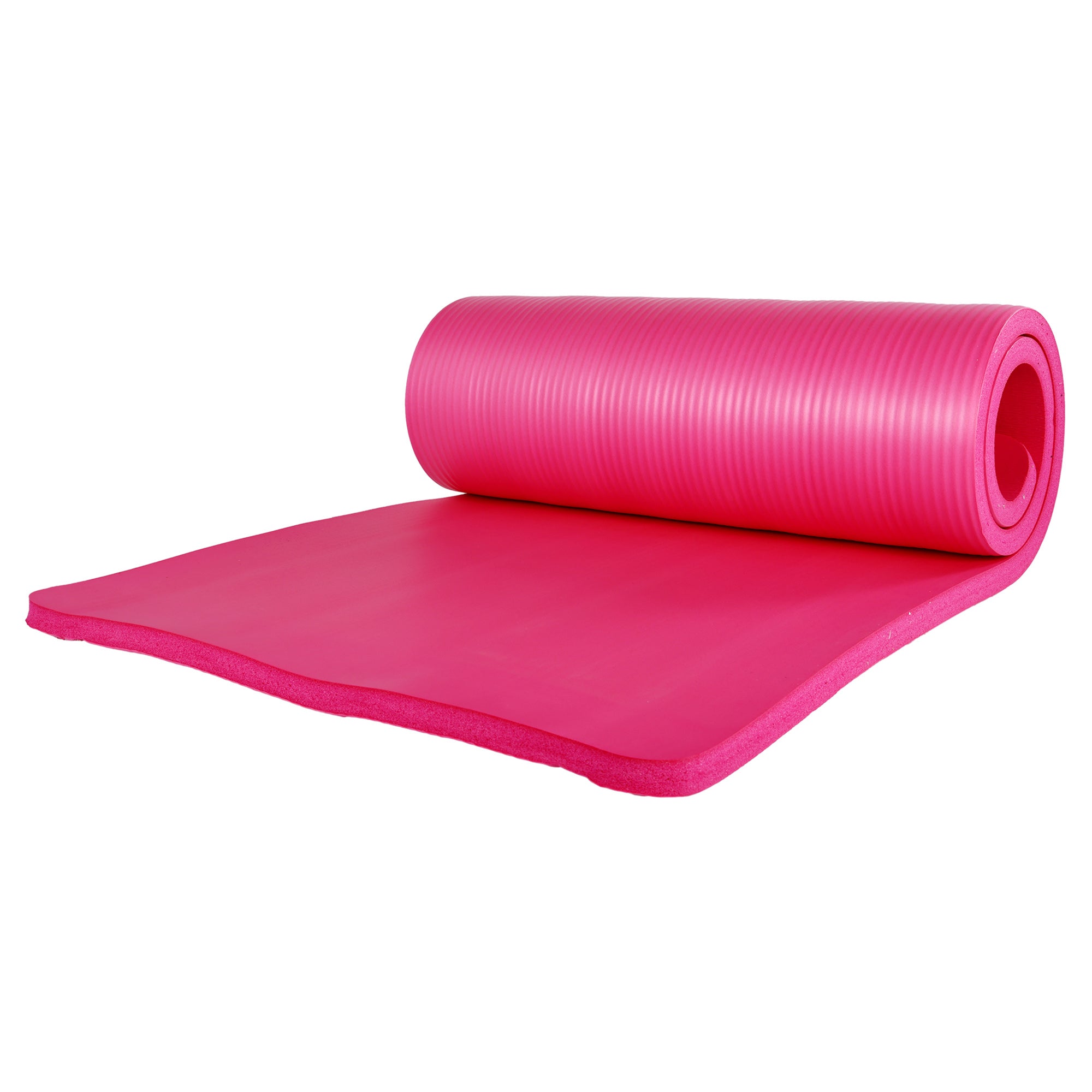 BalanceFrom 1" Extra Thick Yoga Mat w/Knee Pad and Strap, Pink (For Parts) - VMInnovations