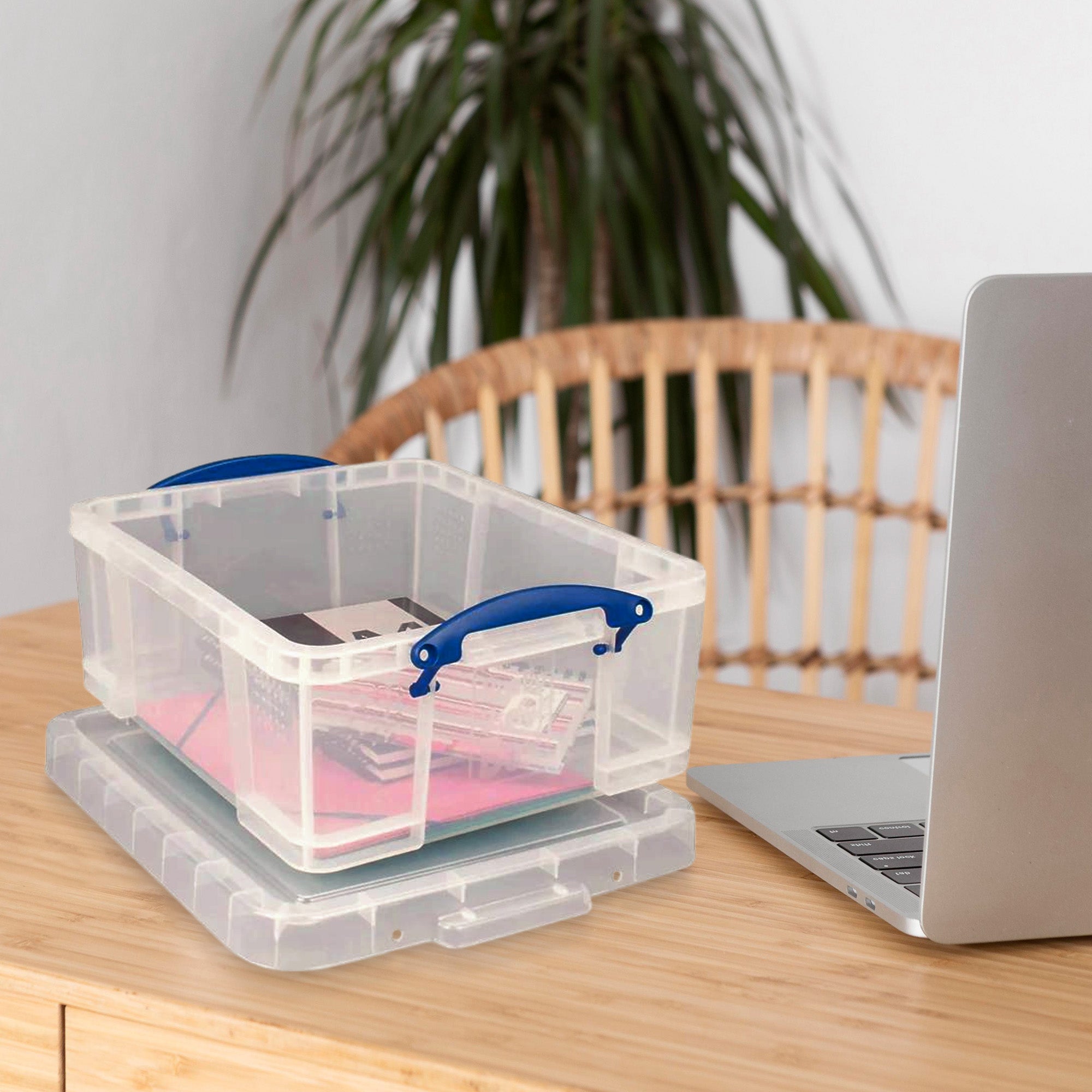 Really Useful Box 17L Plastic Container w/Snap Lid & Clip Lock Handles(Open Box) - VMInnovations
