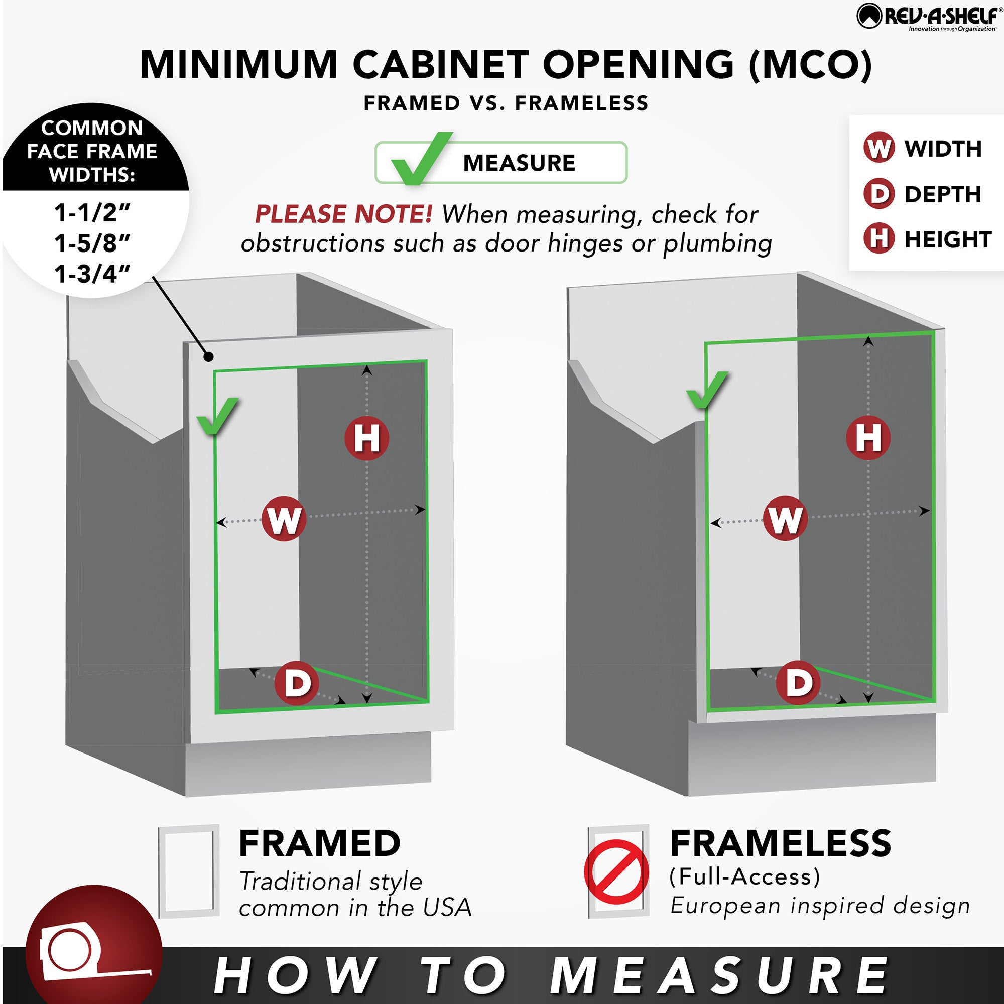 Rev-A-Shelf Kitchen Cabinet Wood Door Mount w/ Polymer Cutting Board, 4DMCB-15P - VMInnovations