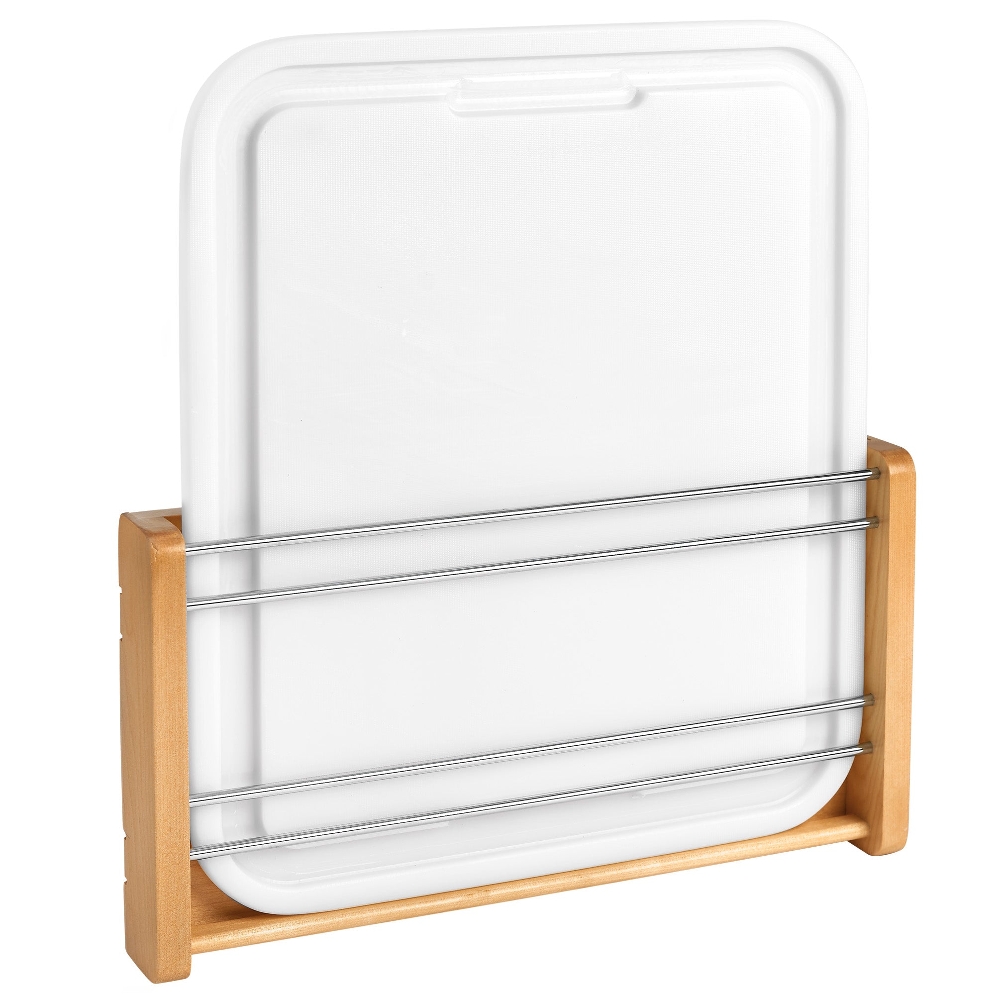 Rev-A-Shelf Kitchen Cabinet Wood Door Mount w/ Polymer Cutting Board, 4DMCB-18P - VMInnovations