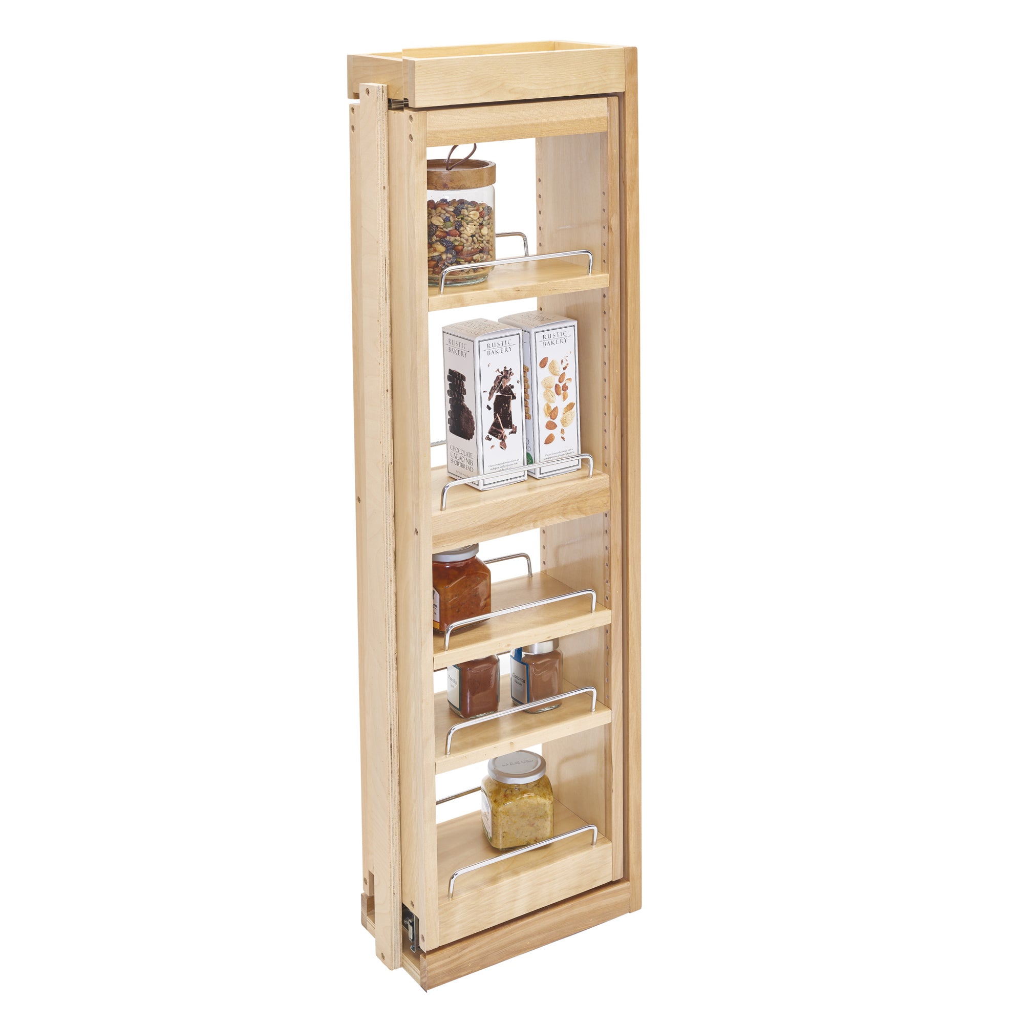 Rev-A-Shelf 6" Pullout Wall Filler w/ Soft-close, 39" Height, 432-WFBBSC39-6C - VMInnovations