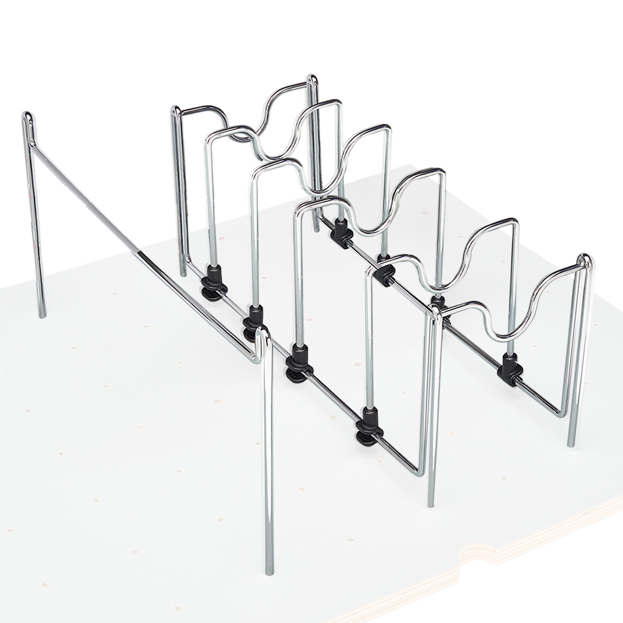 Rev-A-Shelf Drop-in Pot and Pan Organizer for 4DPS Model Peg Boards, 5DCD-1-CR - VMInnovations