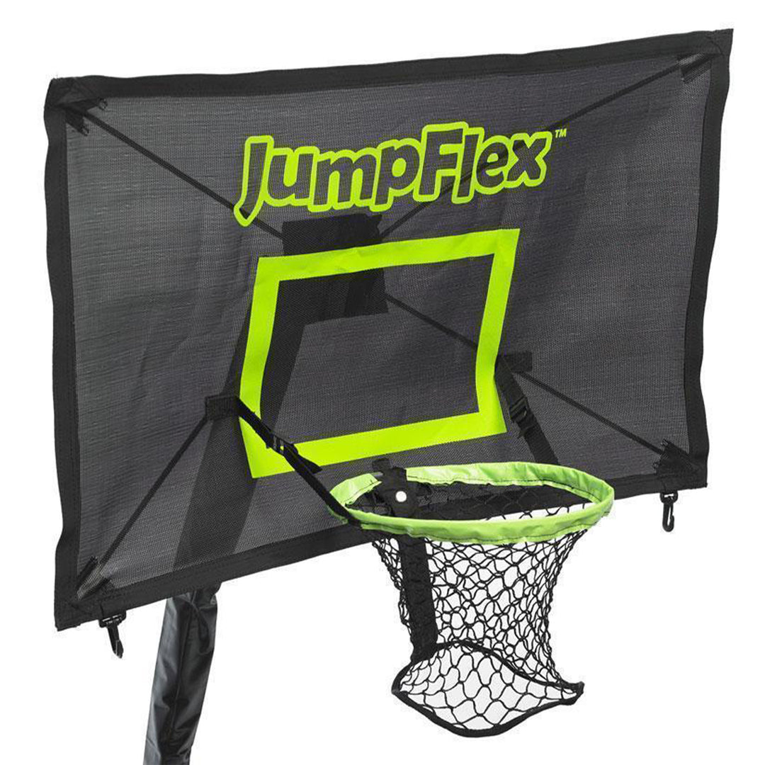 JumpFlex PROJAM Hero Basketball Hoop and Net Attachment for Trampolines, Black - VMInnovations