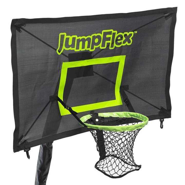 JumpFlex PROJAM Hero Basketball Hoop and Net Attachment for Trampolines, Black - VMInnovations