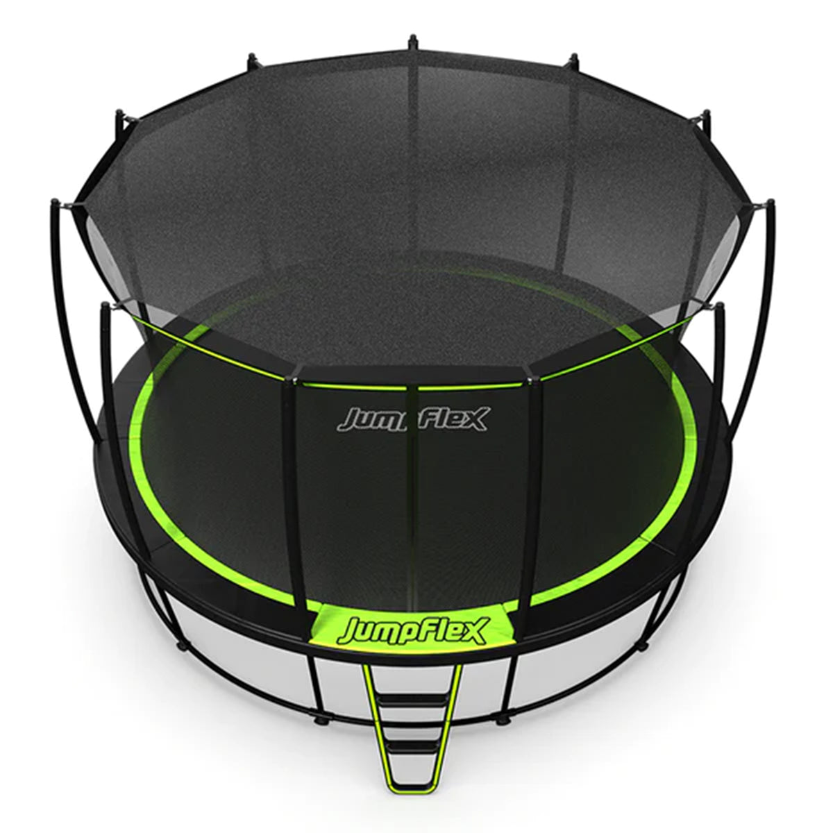 JumpFlex FLEX 12 Foot Soft Protective Trampoline Canopy Cover, Black (Open Box)