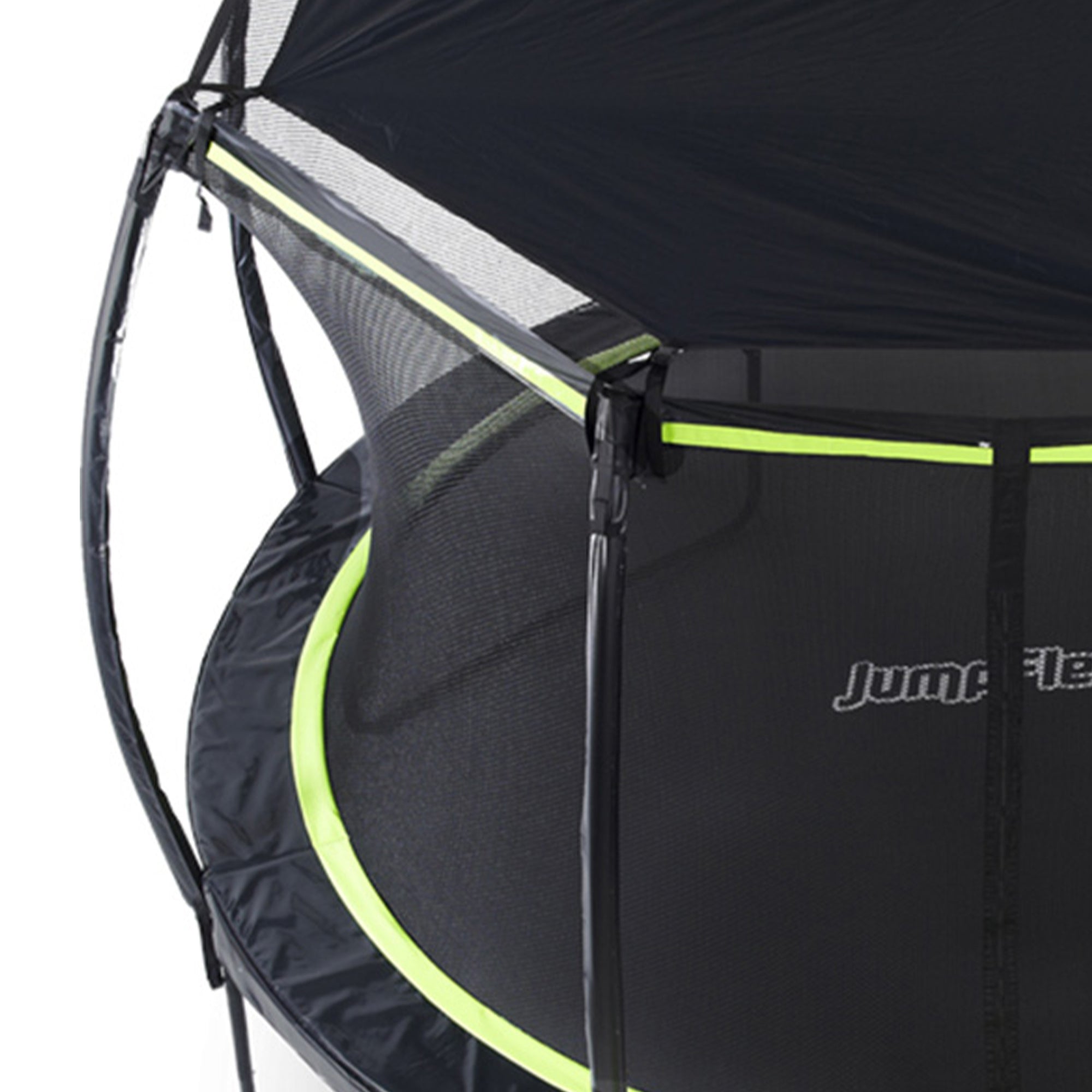 JumpFlex FLEX 12 Foot Soft Protective Trampoline Canopy Cover, Black (Open Box)