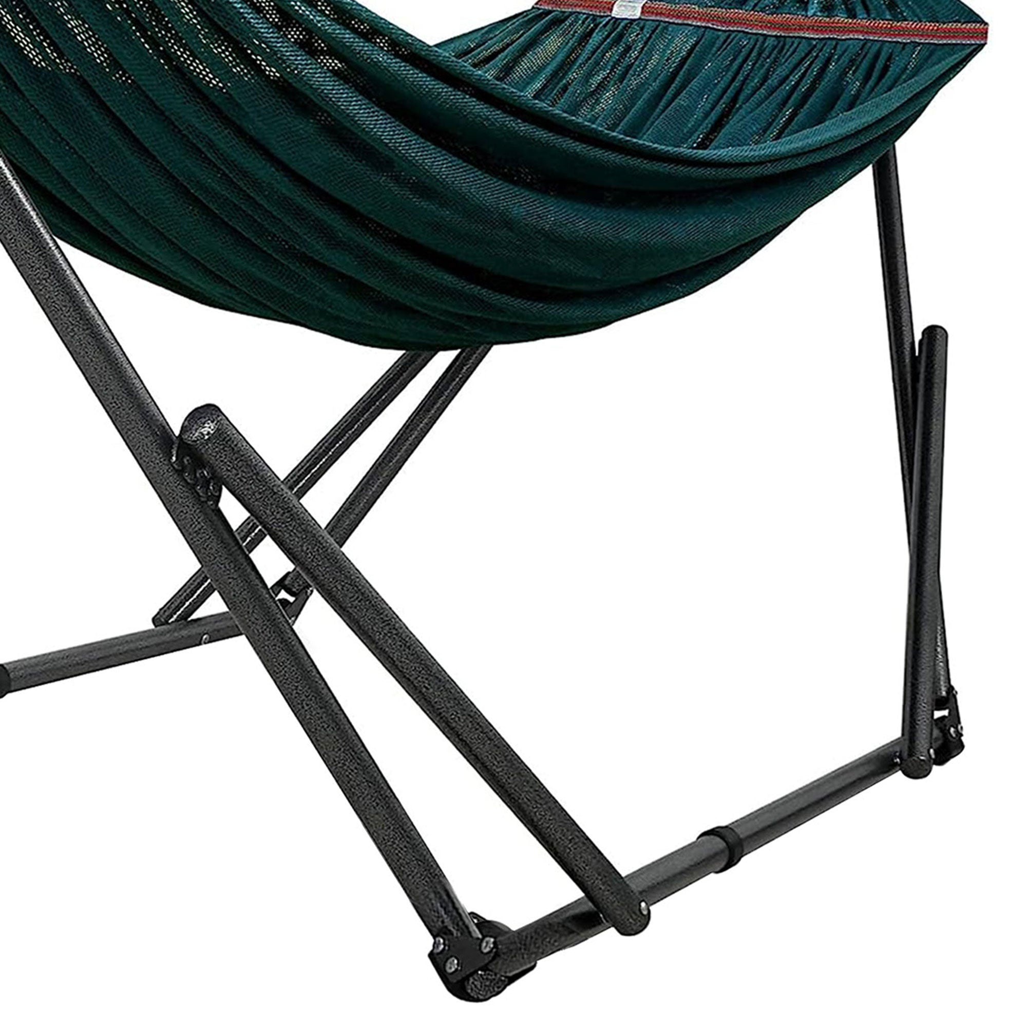 Tranquillo 116" Double Hammock with Adjustable Stand and Bag, Peacock (Used) - VMInnovations