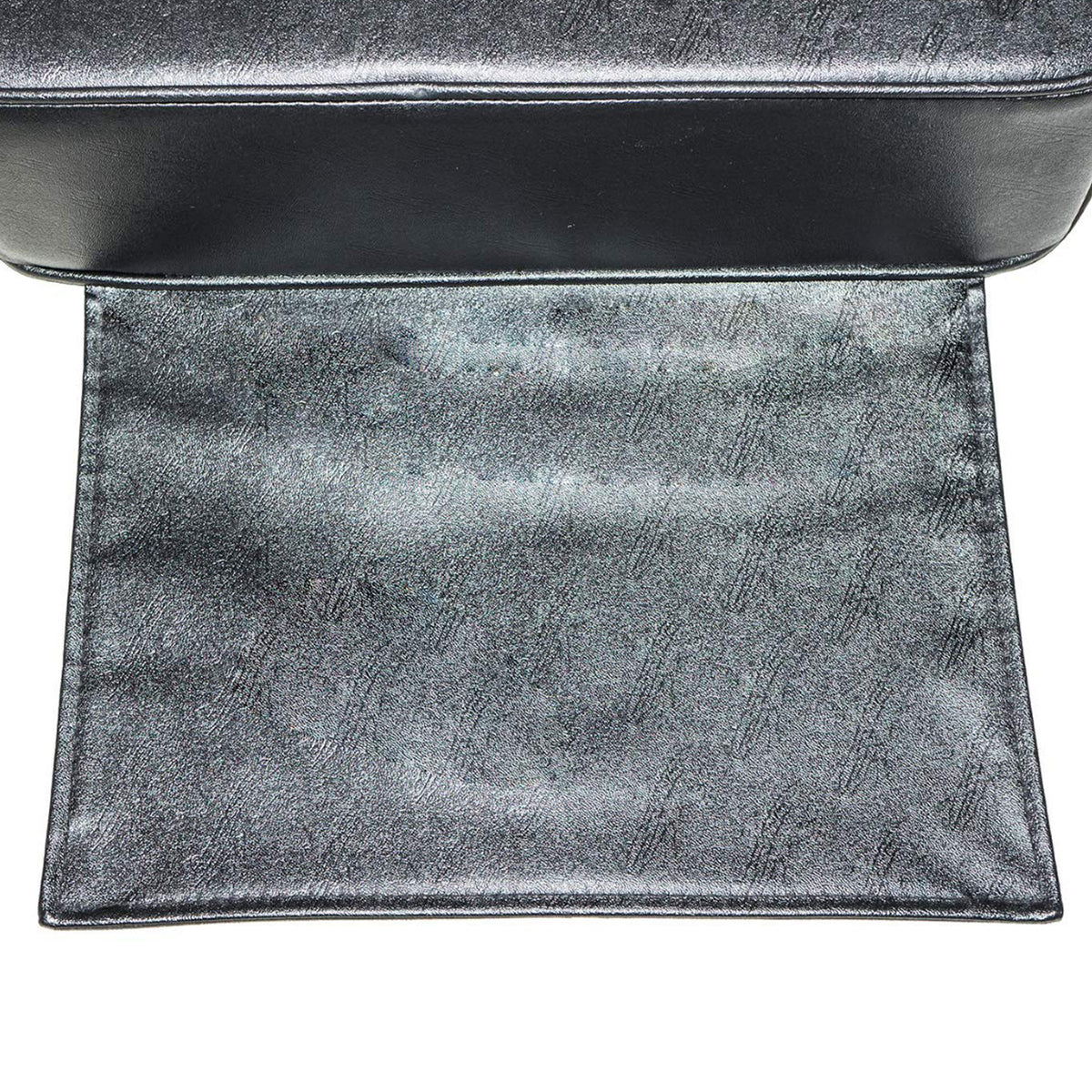 PureSana Chromium Professional Vinyl Booster Seat for Salon Chairs, Black (Used)