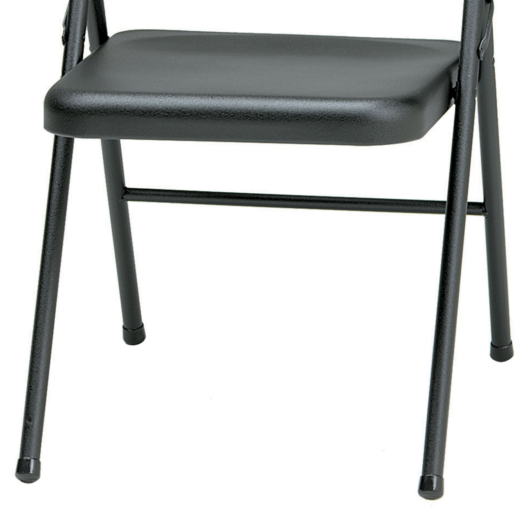 MECO Sudden Comfort All Steel Folding Chair Set, Black (Set of 4) (Open Box) - VMInnovations