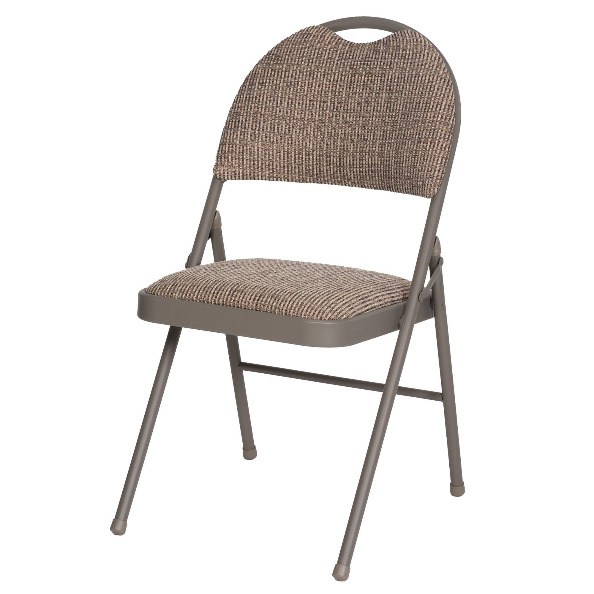 MECO Sudden Comfort Motif Fabric Double Pad High Back Folding Chair, (Set of 4) - VMInnovations