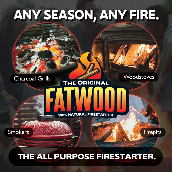 Better Wood Products All Natural Pine Wood Fatwood Firestarter, 5 Pound Box - VMInnovations