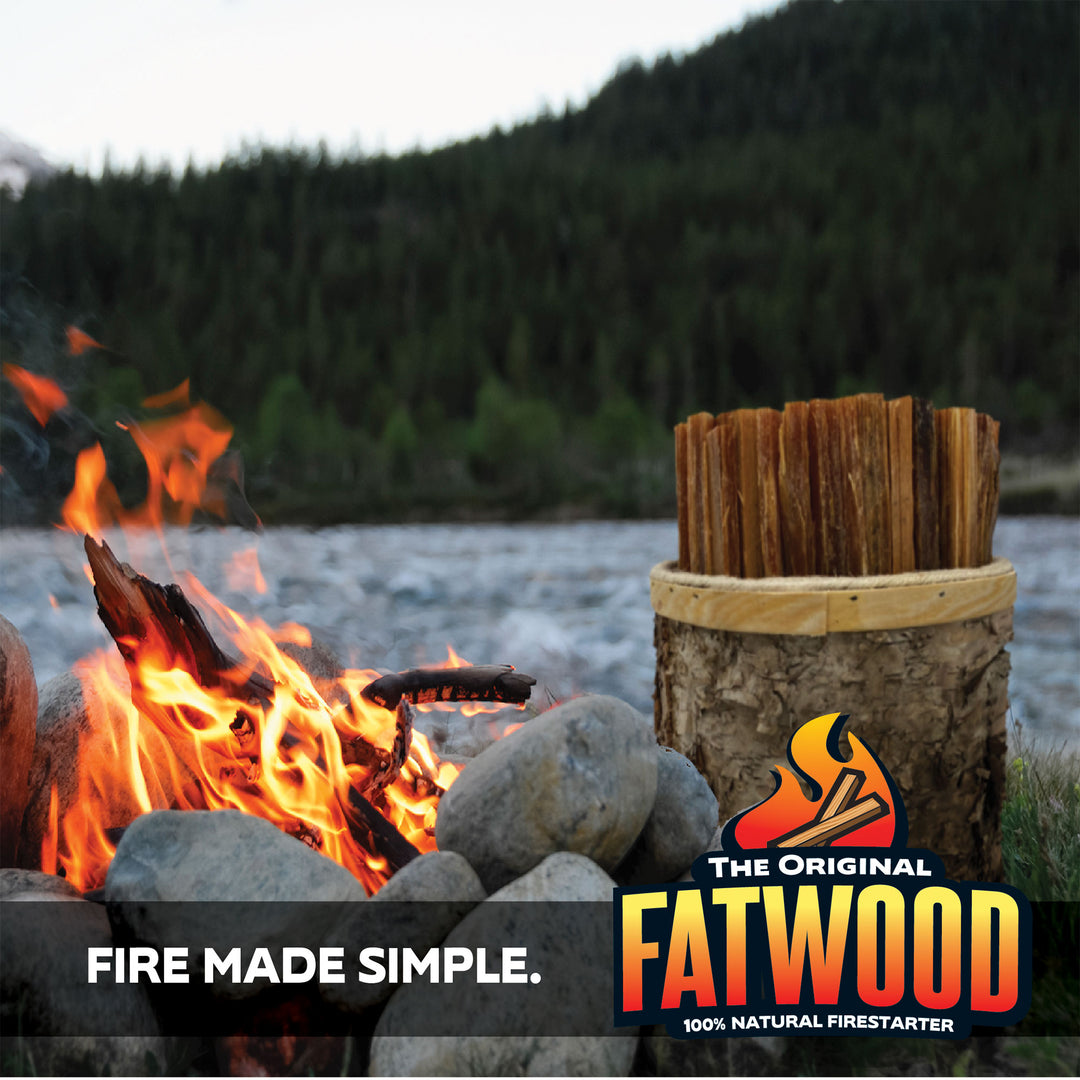 Better Wood Products All Natural Pine Wood Fatwood Firestarter, 5 Pound Box - VMInnovations