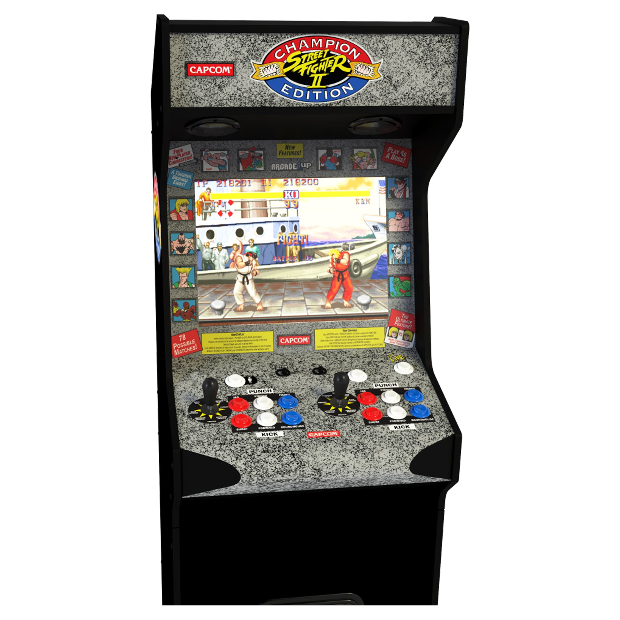 Arcade1Up Street Fighter II Deluxe 5ft Stand-Up Cabinet Arcade Machine (Used) - VMInnovations