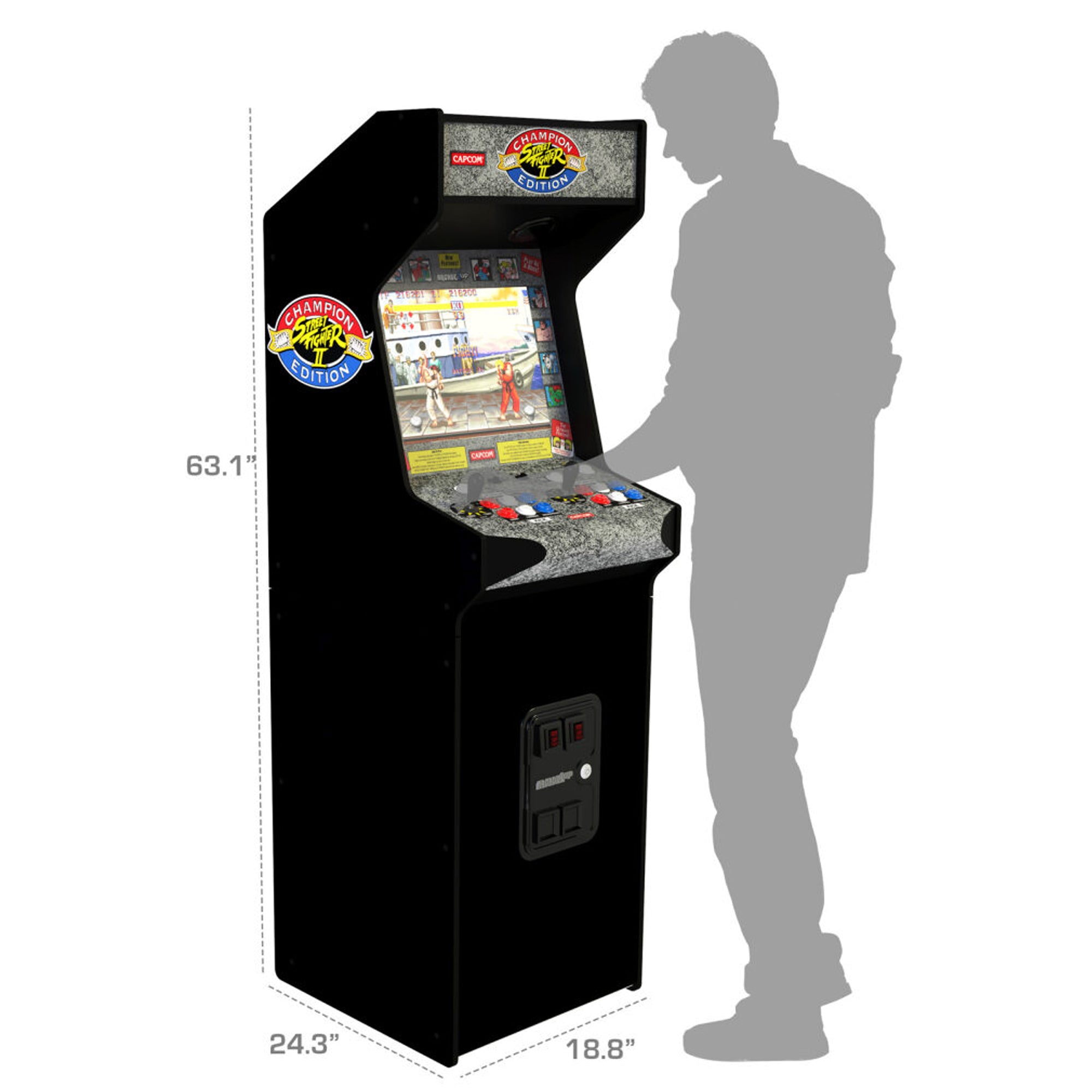 Arcade1Up Street Fighter II Deluxe 5ft Stand-Up Cabinet Arcade Machine (Used) - VMInnovations