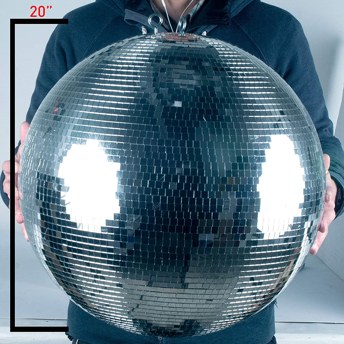Eliminator Lighting Mirror Disco Ball w/ADJ Followspot Halogen Lamp Spotlight