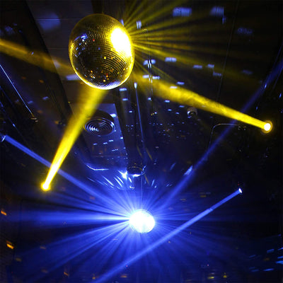 Eliminator Lighting Mirror Disco Ball w/ADJ Followspot Halogen Lamp Spotlight