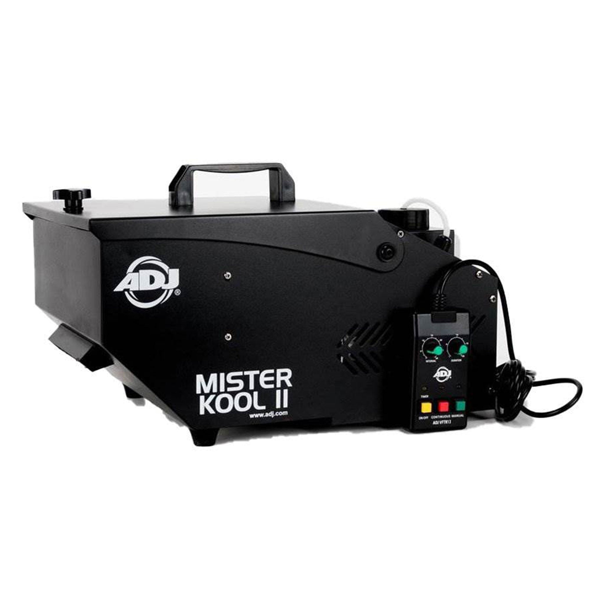 ADJ Low-Lying Water-Based Fog Machine w/Remote, Black & 4 Liter Fog Liquid Juice - VMInnovations