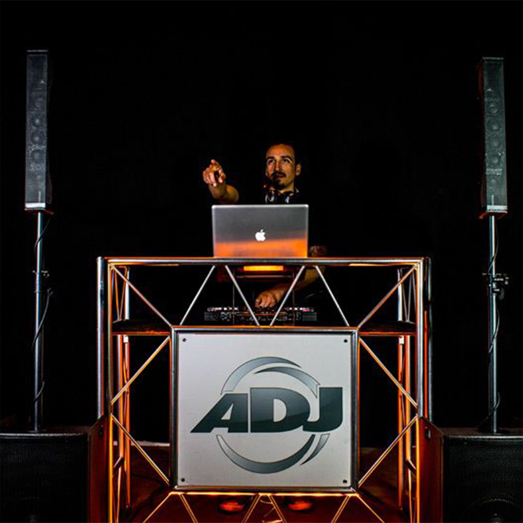 ADJ PRO EVENT TABLE II Foldable Aluminum Pro DJ Travel Music Stand (2 Pack)