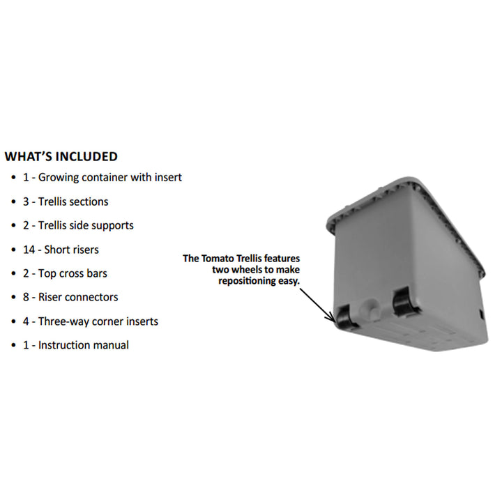 Hydrofarm 10 Gal Gardener w/4' Trellis Tower & FoxFarm Happy Frog Soil, 12 Qt - VMInnovations