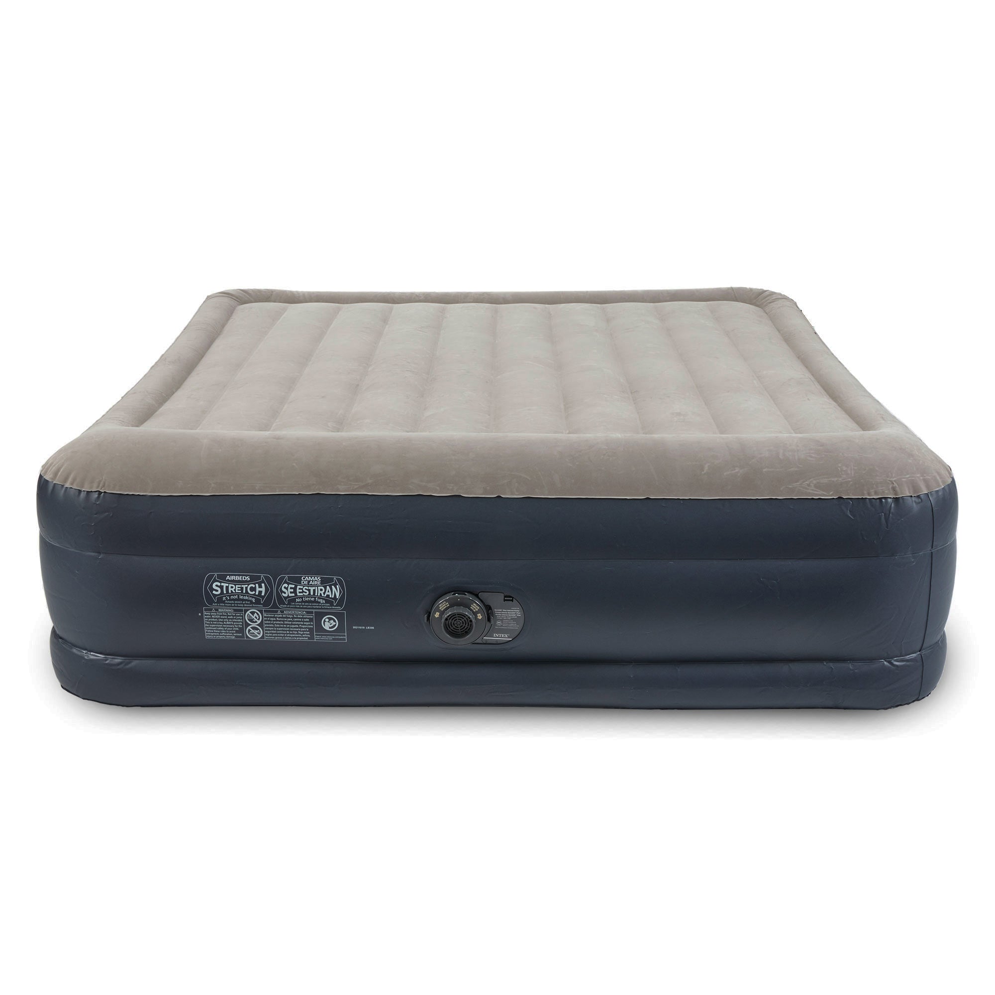 Intex Dura Beam Plus Deluxe Airbed, Air Mattress w/Built In Pump, King (2 Pack) - VMInnovations