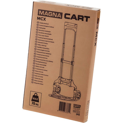 Magna Cart Personal MCI Folding Hand Truck with Rubber Wheels, Black (5 Pack)