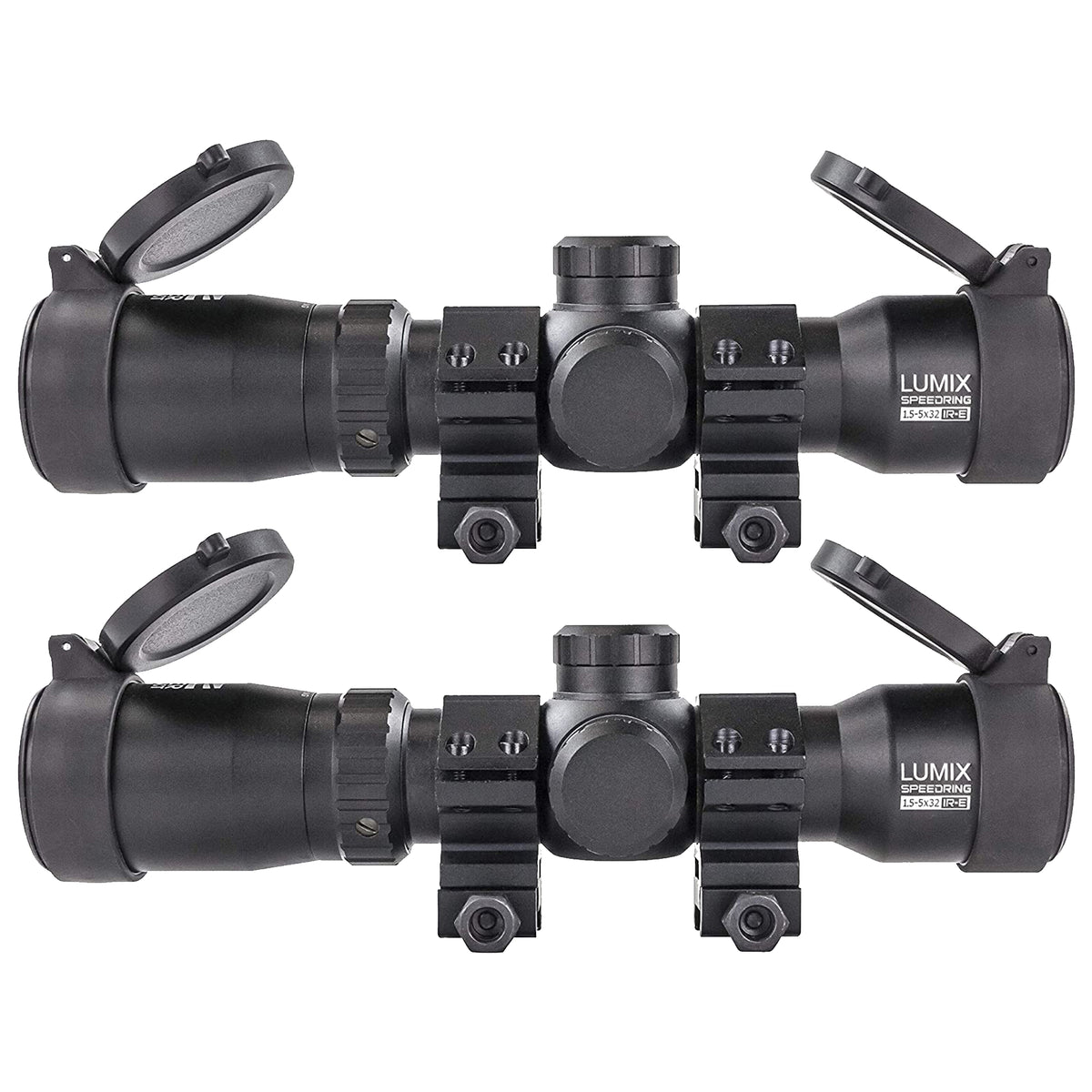 Killer Instinct Lumix Speedring 1.5 to 5 x 32 IR-E HD Hunting Scope (2 Pack)