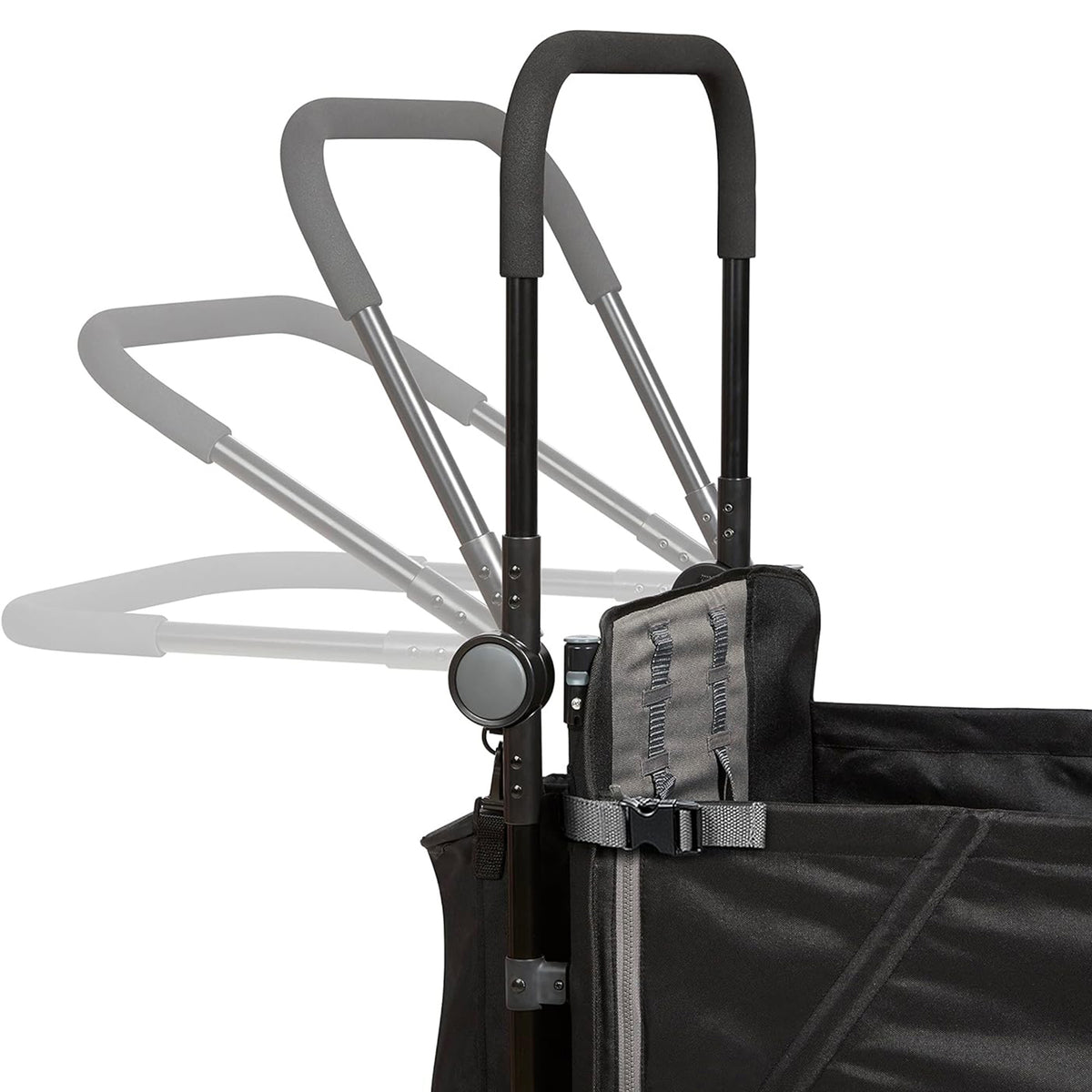 Radio Flyer Collapsible Stroll ‘N Wagon with Protective Cover, Black (Open Box)