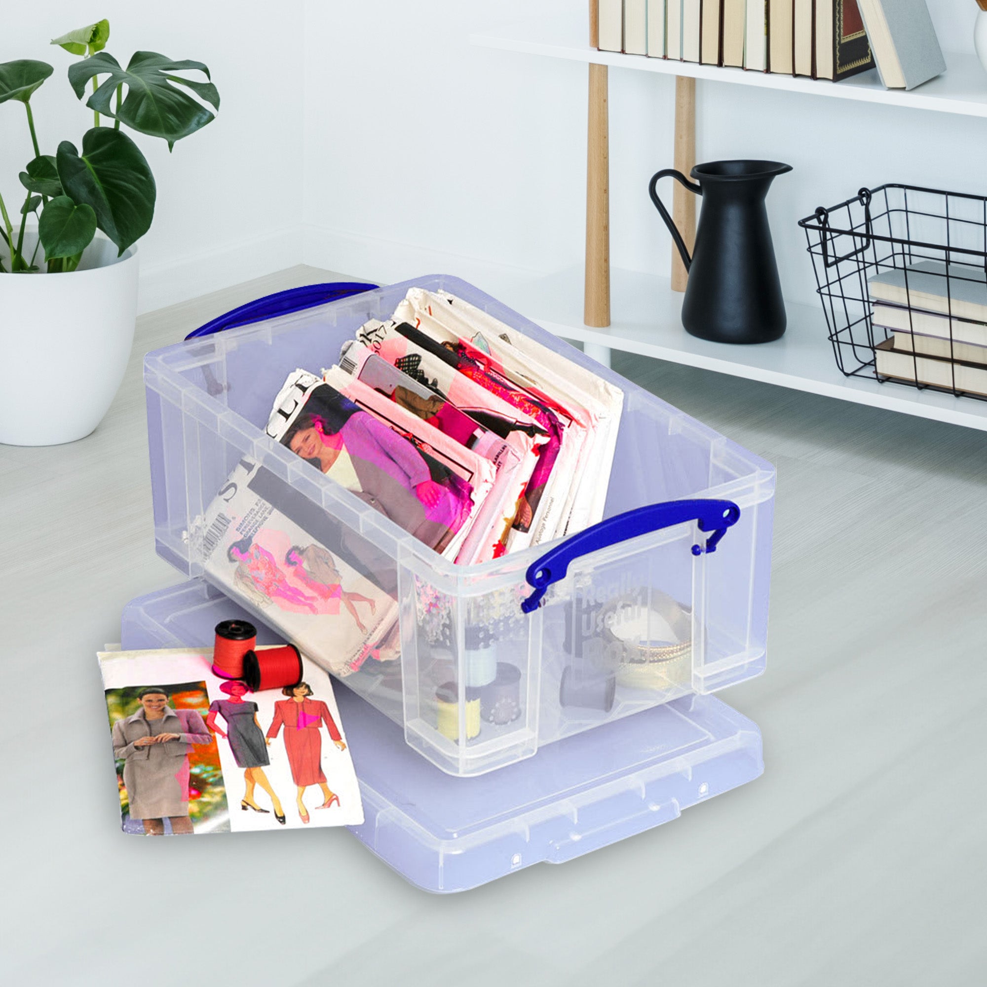 Really Useful Box 9L Storage Container with Snap Lid & Clip Lock Handle (2 Pack) - VMInnovations