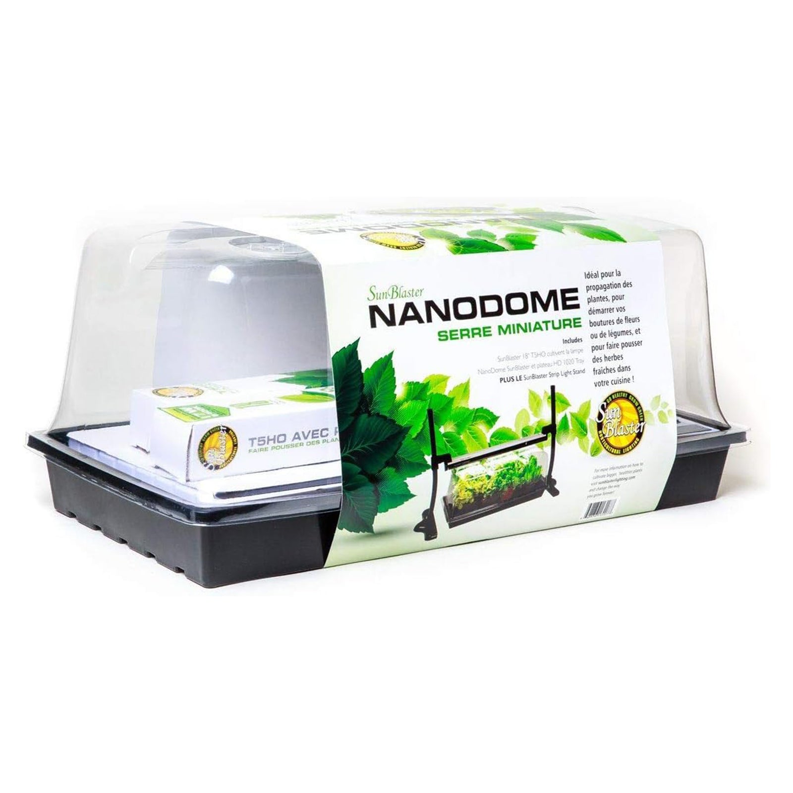 SunBlaster SL1600207 T5HO Mini Greenhouse Kit w/Light Stand for Seed Starting - VMInnovations