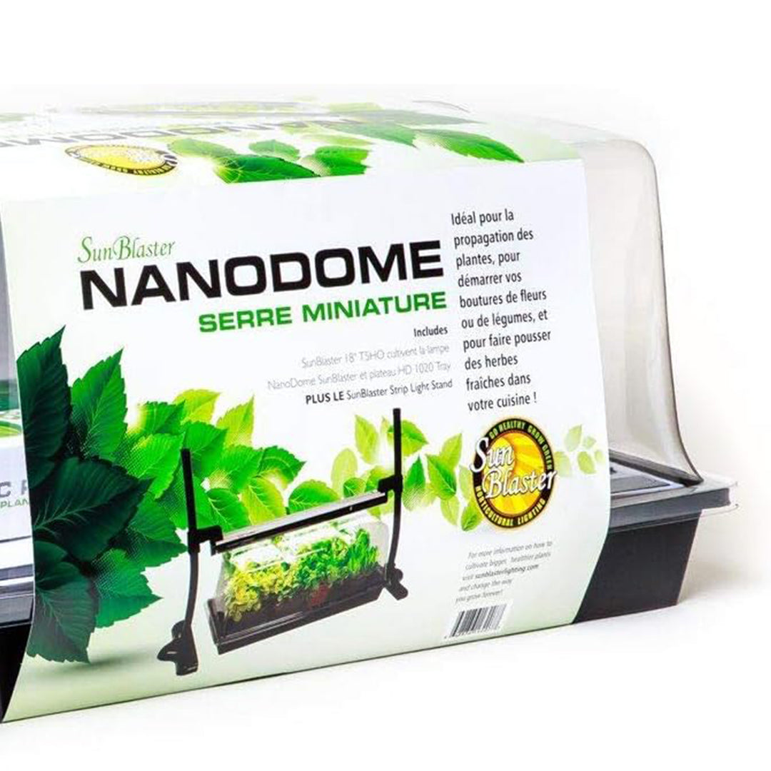 SunBlaster SL1600207 T5HO Mini Greenhouse Kit w/Light Stand for Seed Starting - VMInnovations