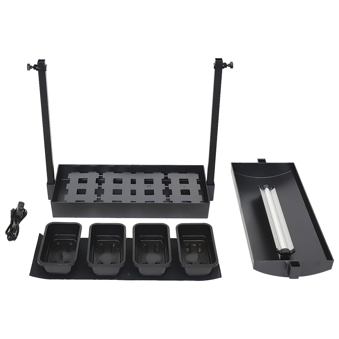 SunBlaster SL1600198 T5HO Micro T5 Grow Light Garden for Seed Starting, Black - VMInnovations