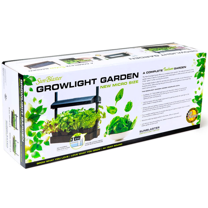 SunBlaster SL1600198 T5HO Micro T5 Grow Light Garden for Seed Starting, Black - VMInnovations