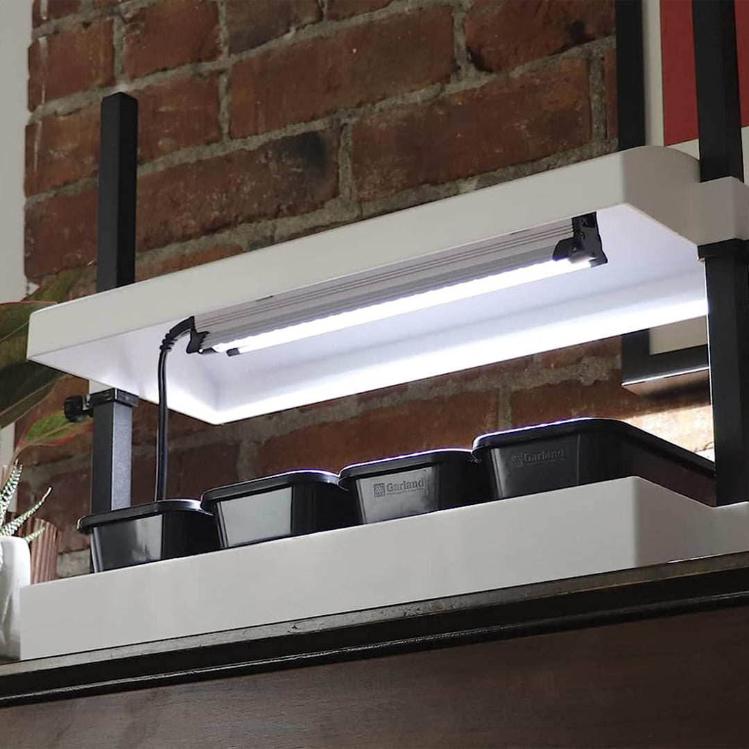 SunBlaster SL1600199 T5HO Micro T5 Grow Light Garden for Seed Starting, White - VMInnovations