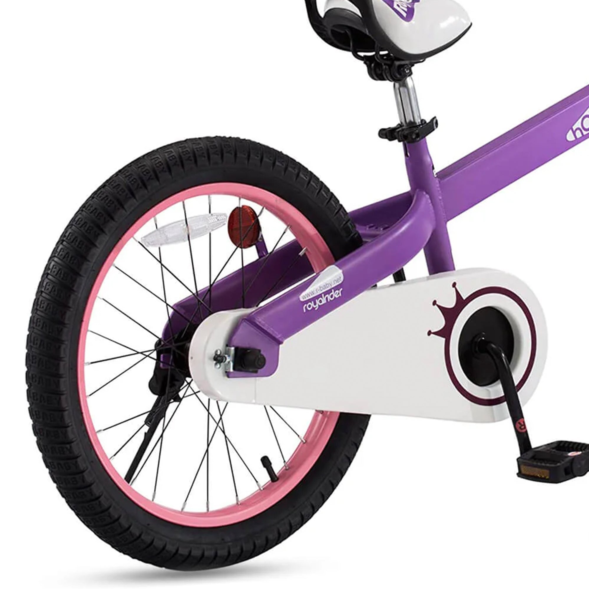 RoyalBaby Cubetube Honey 18" Bicycle w/Kickstand & Reflectors, Purple (Open Box) - VMInnovations