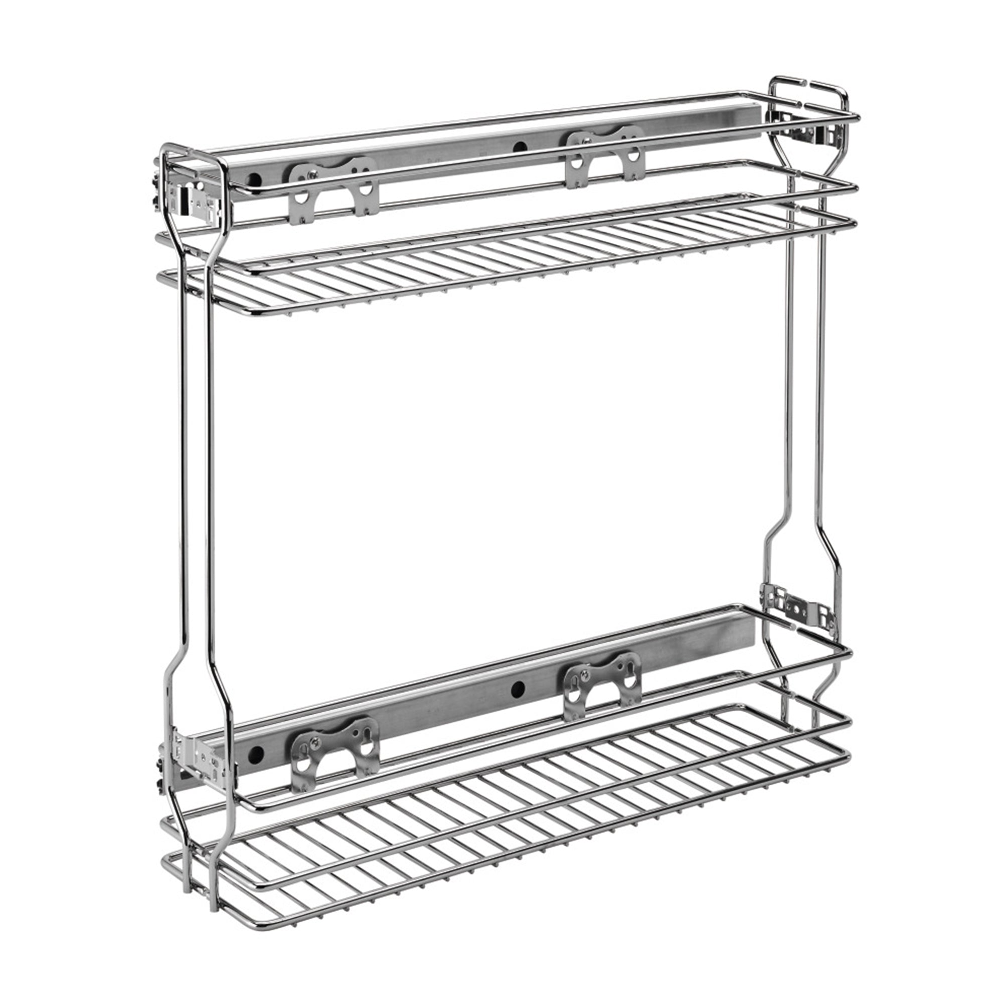 Rev-A-Shelf 18" Pullout Side Mount Two-Tier Kitchen Cabinet Organizer, 548-06CR-1 - VMInnovations