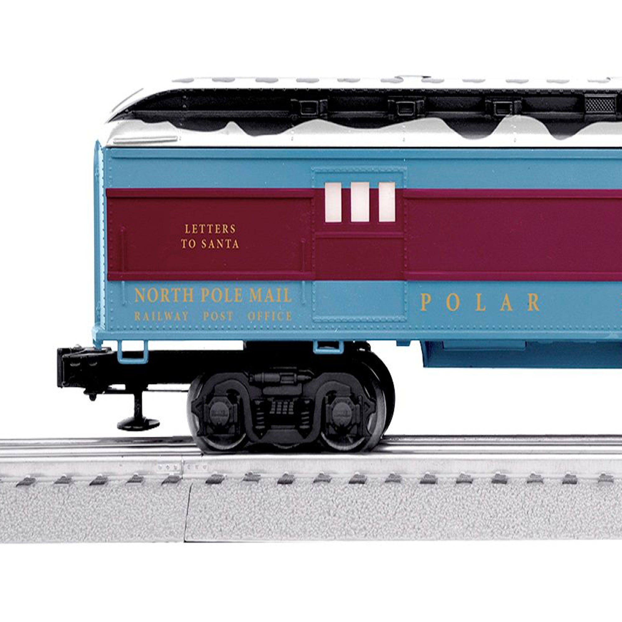 Lionel Trains The Polar Express Letters to Santa Mail Snow Covered Roof Car - VMInnovations