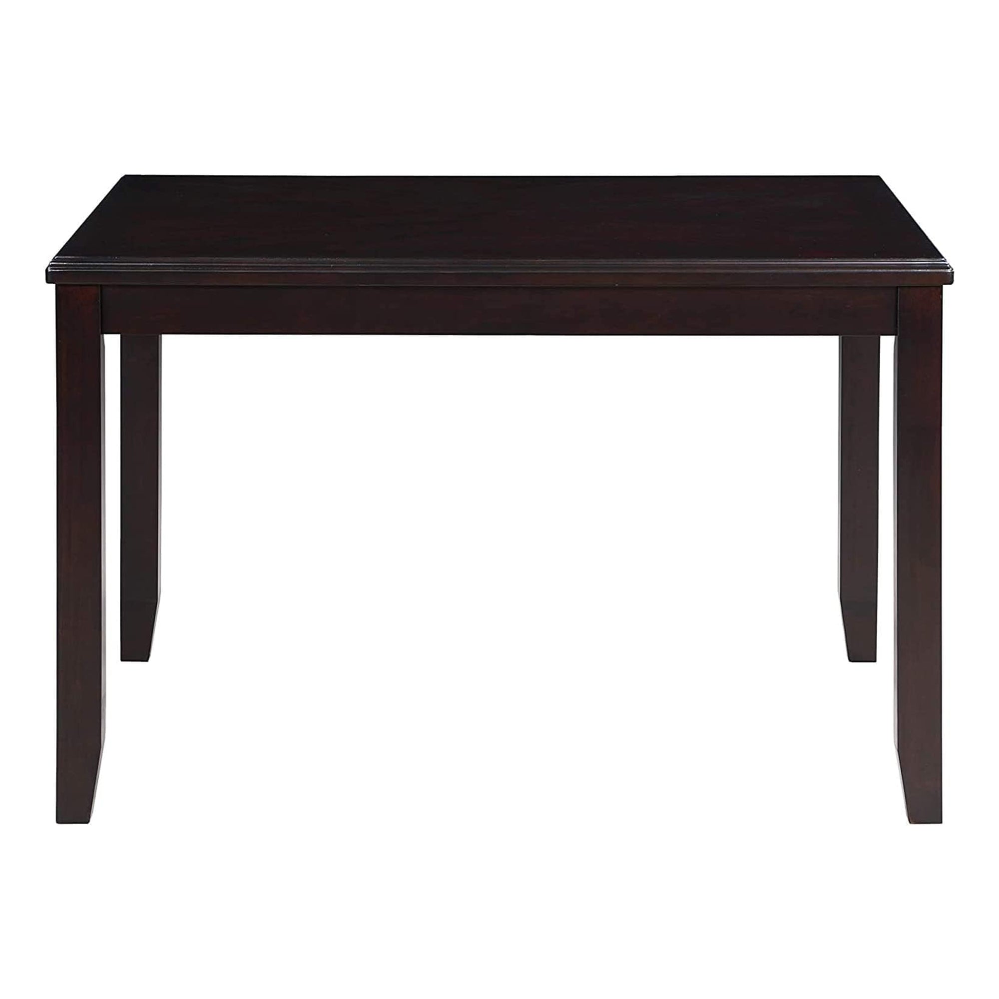 New Classic Furniture Gia Dining Collection with 48" Table and 4 Chairs, Ebony - VMInnovations