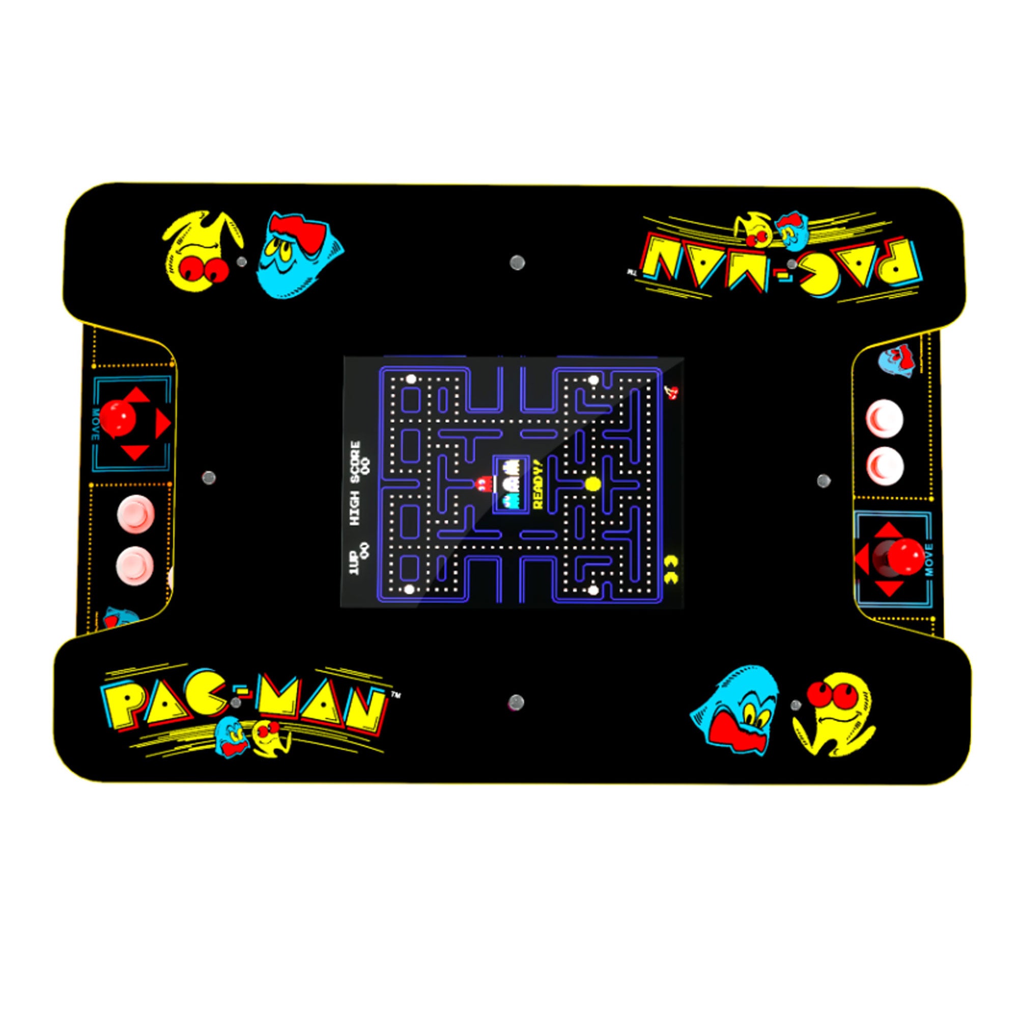 Arcade1UP PAC-MAN Head-to-Head Arcade, 12 Games in 1, Black Edition (Used) - VMInnovations