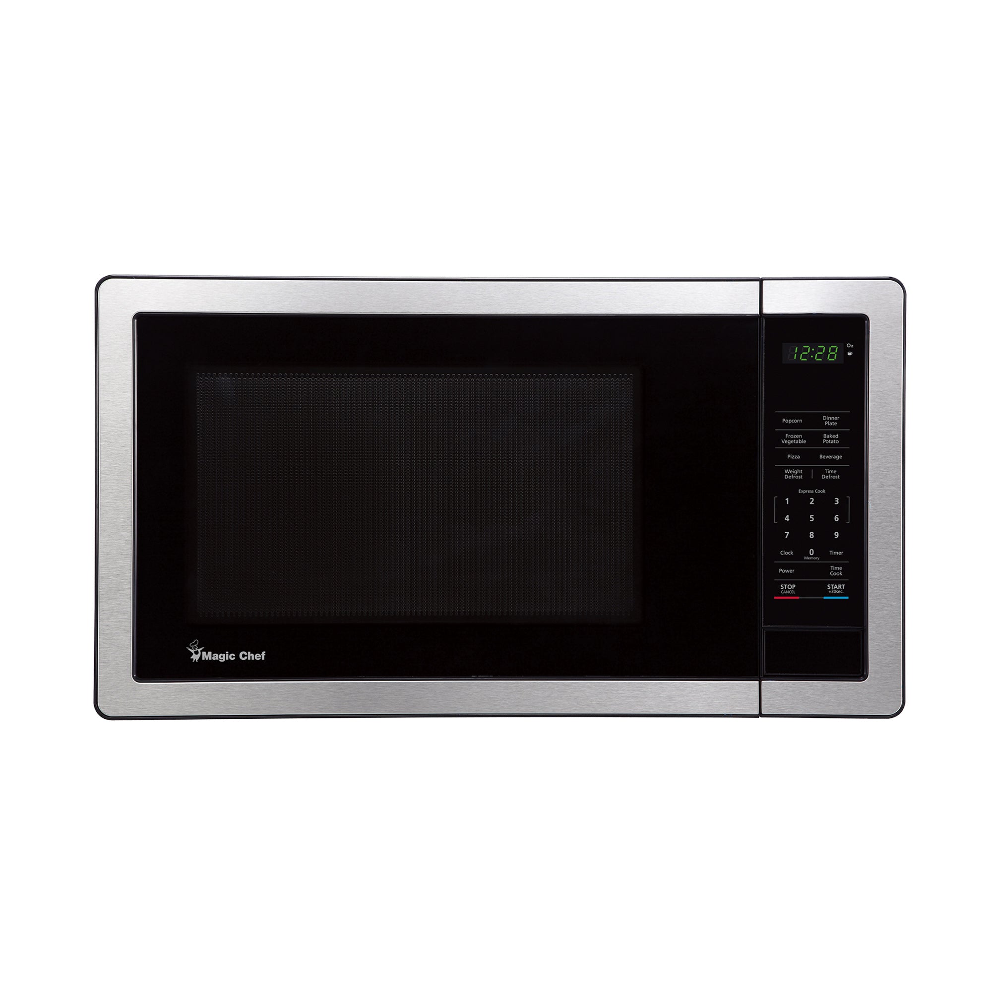 Magic Chef 1000 Watt 1.1 Cubic Feet Digital Touch Microwave, Silver (Damaged) - VMInnovations
