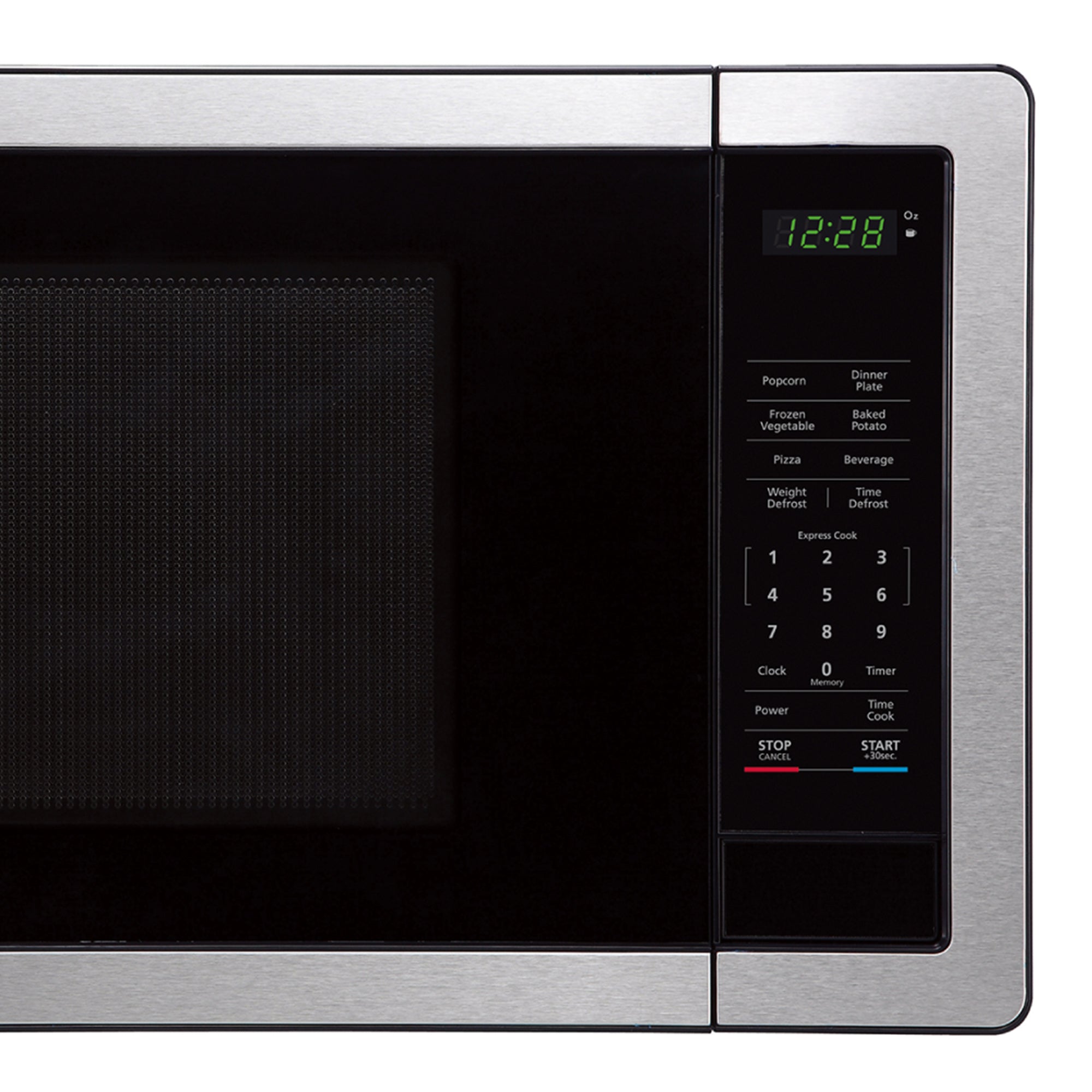 Magic Chef 1000 Watt 1.1 Cubic Feet Digital Touch Microwave, Silver (Damaged) - VMInnovations
