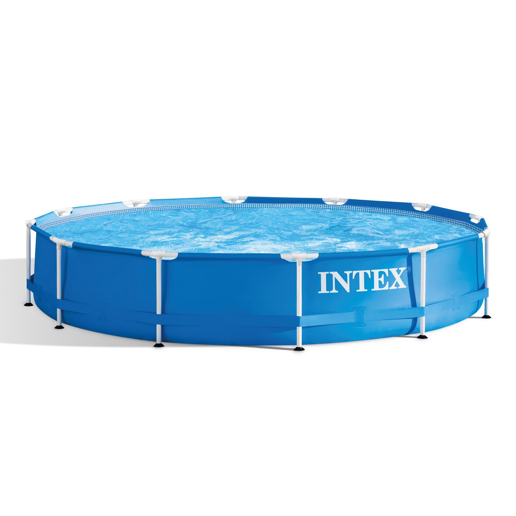 Intex 12' Above Ground Pool and Pump with 58" Inflatable Sunset Glow Kids Pool - VMInnovations