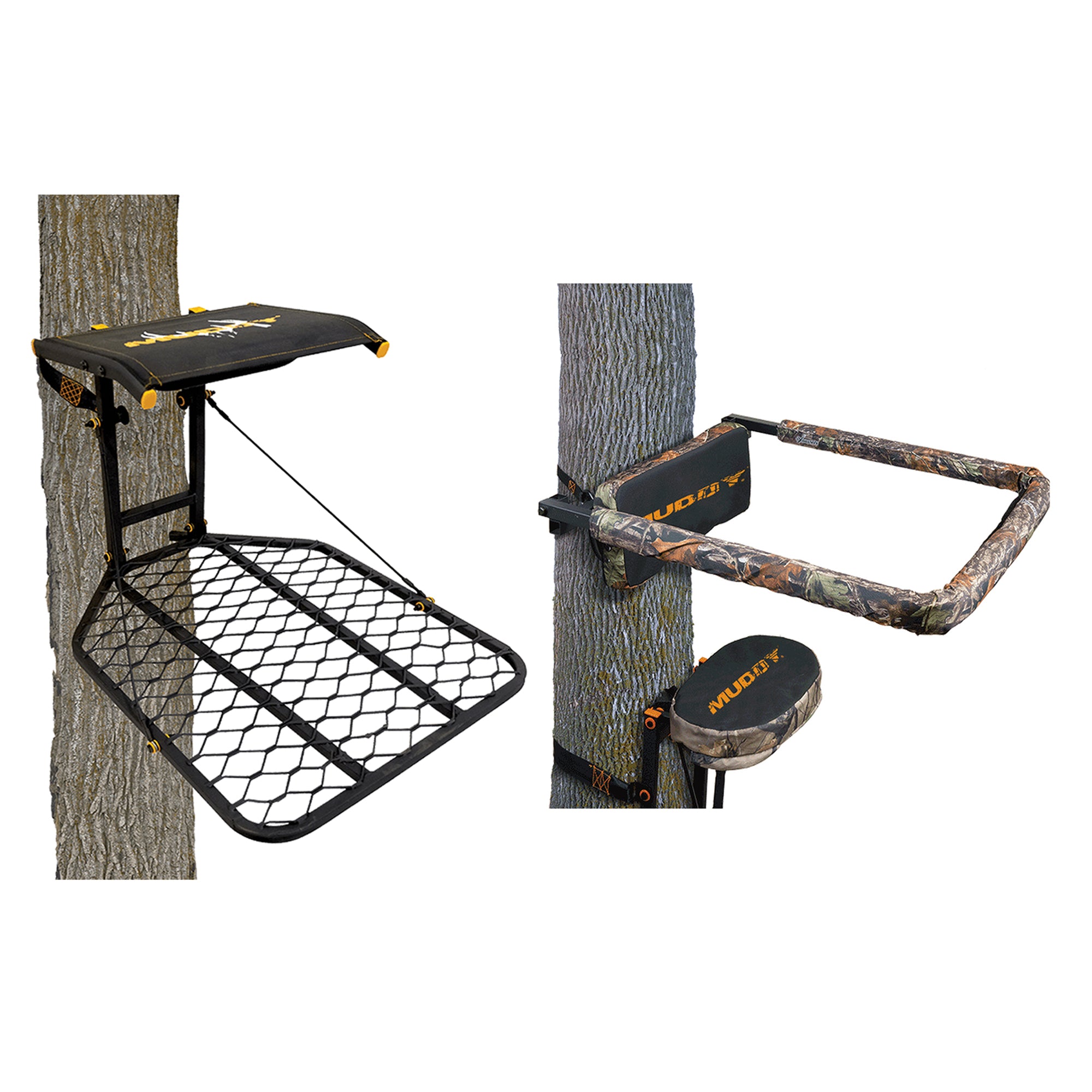 Muddy The Boss Hang On Hunting Tree Stand Platform & Flip Up Shooting Rail Rest - VMInnovations