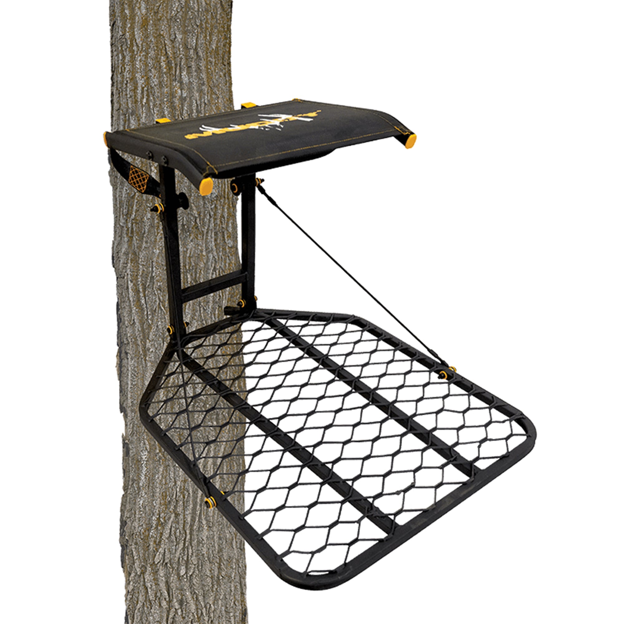 Muddy The Boss Hang On Hunting Tree Stand Platform & Flip Up Shooting Rail Rest - VMInnovations