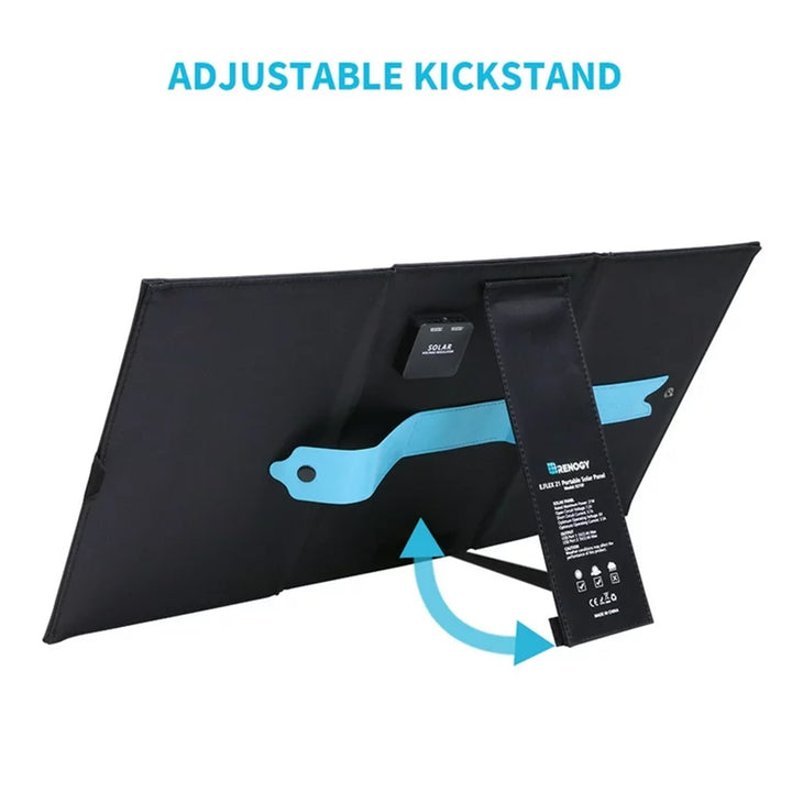 Renogy E.FLEX 21 Watt Foldable Waterproof Solar Panel w/Kickstand, Black (Used) - VMInnovations