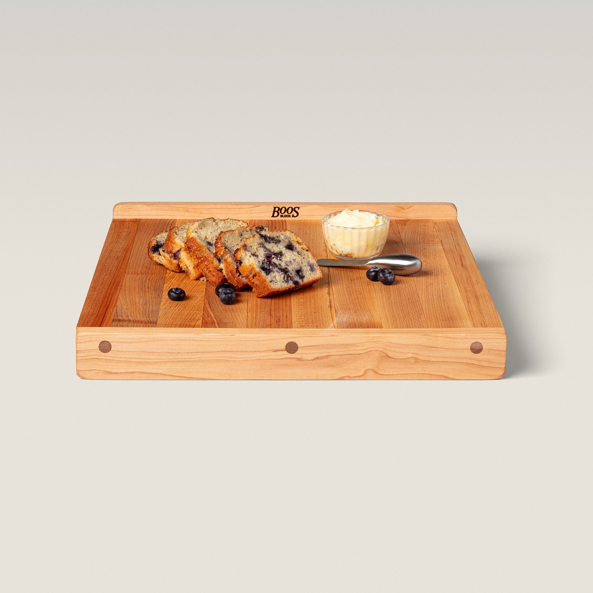 John Boos Maple Wood Grain Reversible Cutting Board, 17.75x17.55x1.25"(Open Box) - VMInnovations
