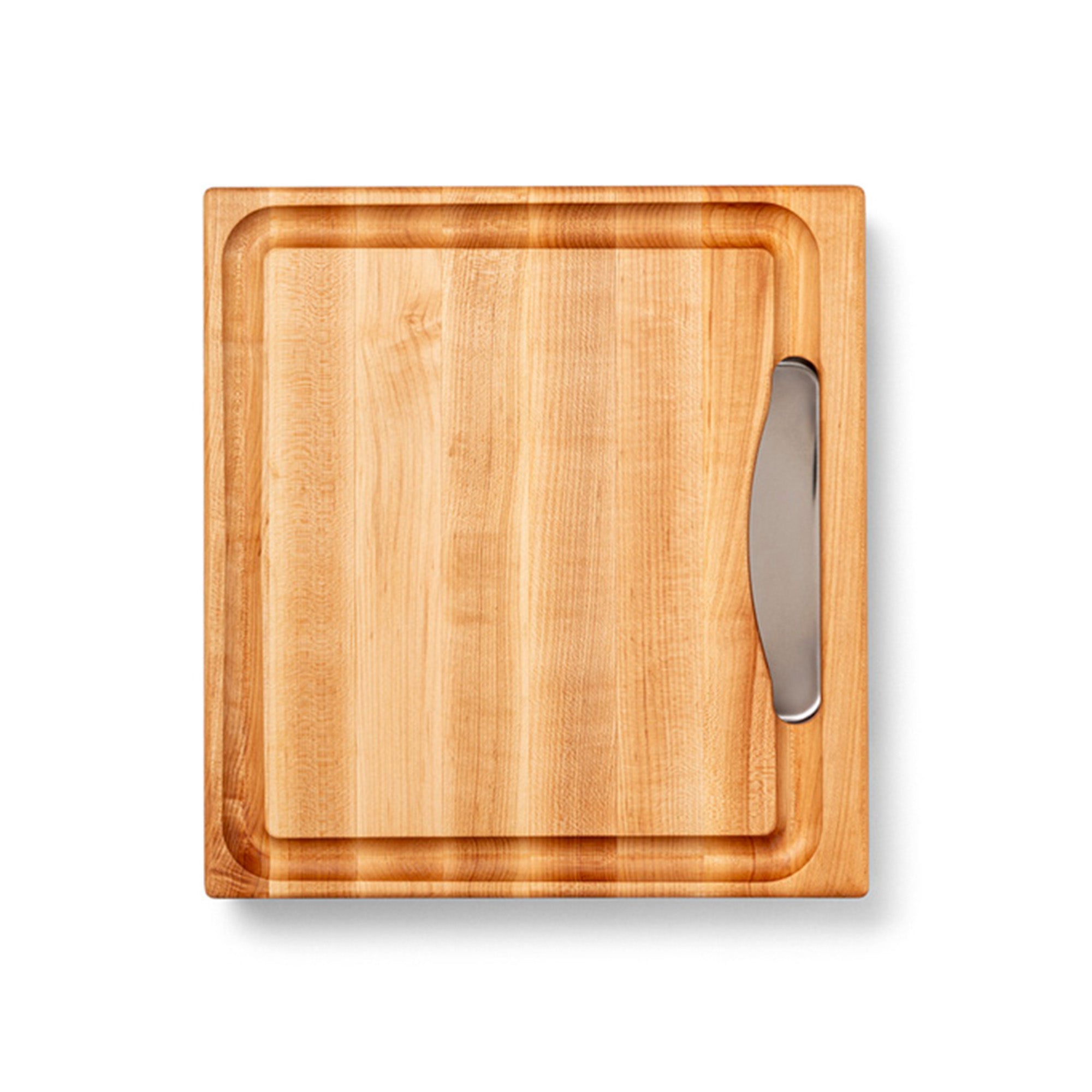 John Boos Prep Master Maple Cutting Board w/Pan, 15" x 14" x 2.25" (Open Box) - VMInnovations