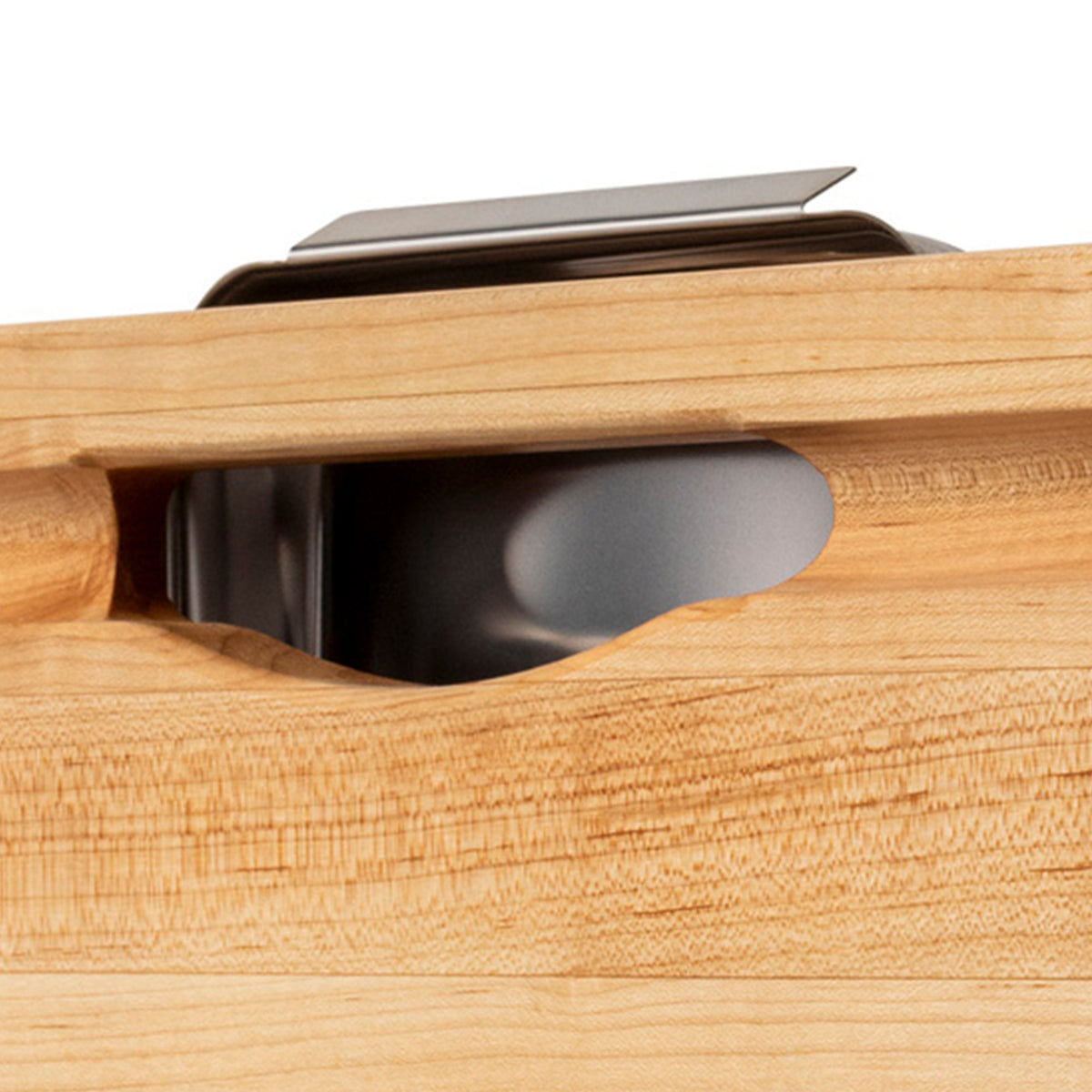 John Boos Reversible Wood Cutting Board with Juice Groove & Tray, Maple
