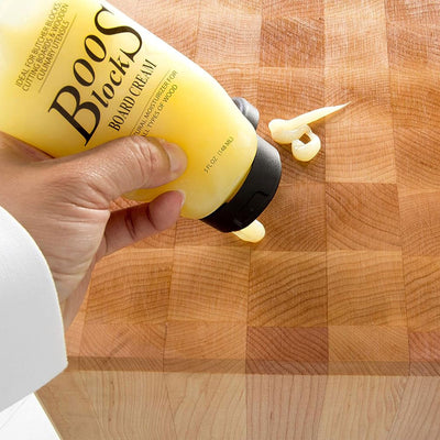 John Boos Block 5 oz Wooden Butcher Block Cutting Board Natural Moisture Cream