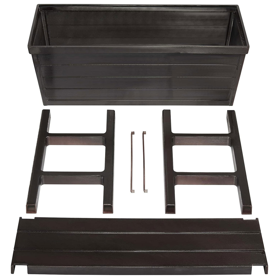 Polymer Outdoor Products 14.5" L x 32.25" W x 31.12" H Raised Garden Bed, Brown - VMInnovations